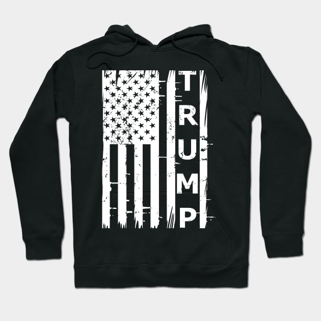 Donald Trump USA Flag Political Election Hoodie by Lasso Print